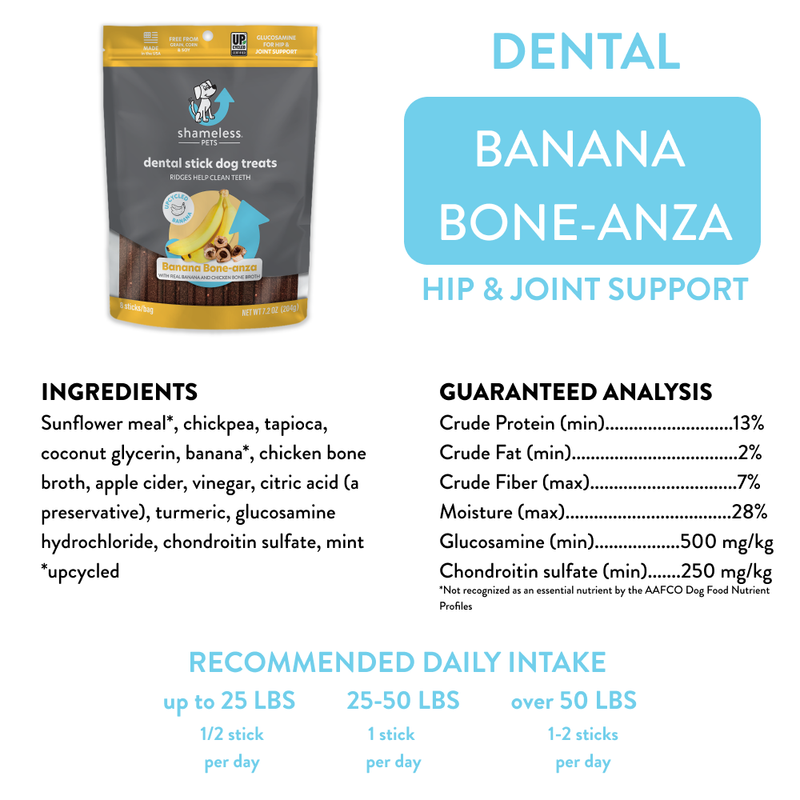 Dental Sticks Dog Treats - Banana Bone-anza