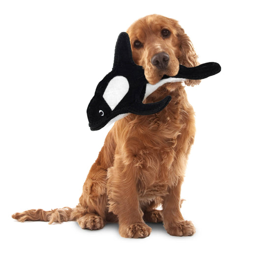 VIP Tuffy Kinley Killer Whale Dog Chew Toy 12"