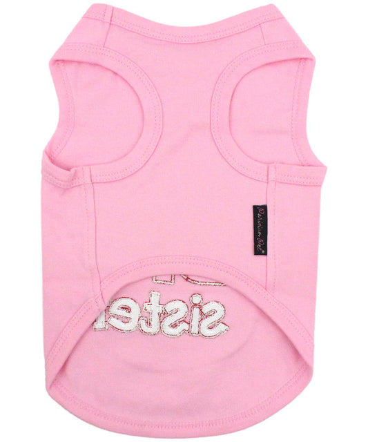 Big Sister Dog T-Shirt – Adorable & Fun Outfit for Pets: Pink / XS