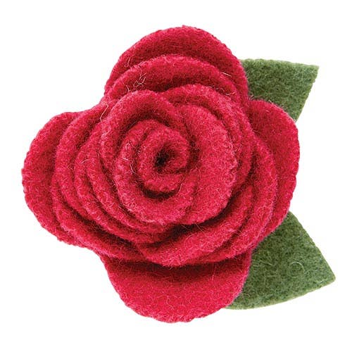 Small Pet Collar Flower - Raspberry