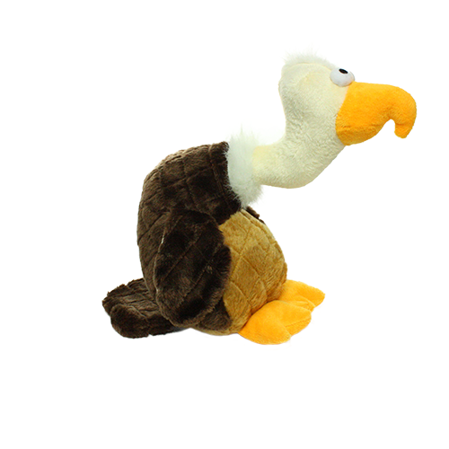 Mighty Tuffy Safari Vulture, Plush, Squeaky Dog Toy