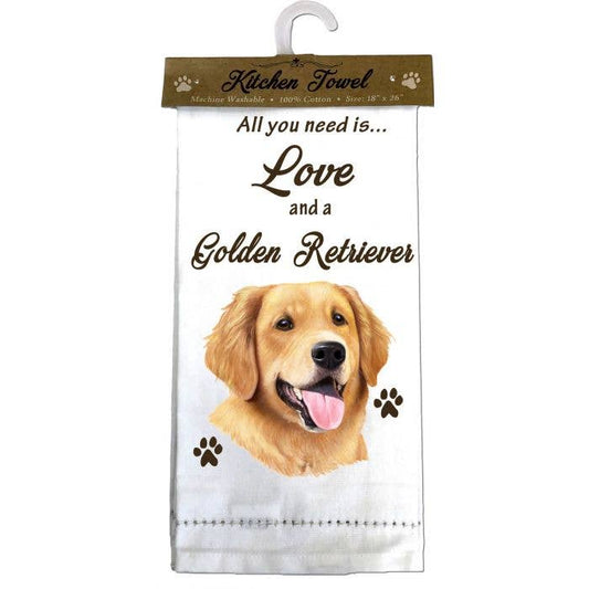 Golden Retriever Kitchen Towel