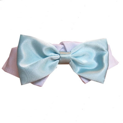 Satin Baby Blue Bow Tie