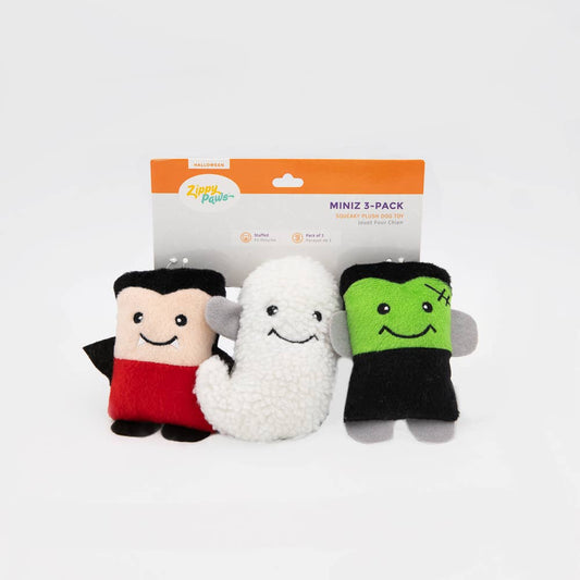 ZippyPaws Halloween Miniz Monsters 3pk