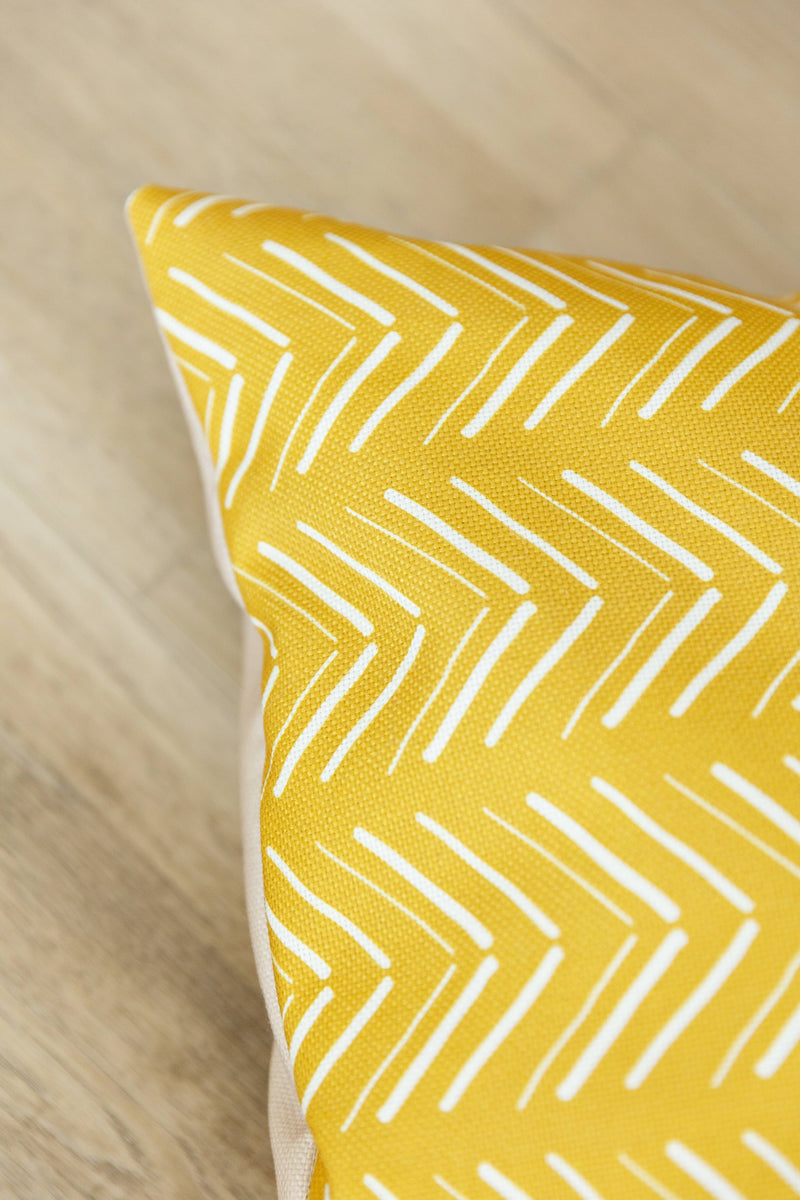 Yellow Chevron Pattern Washable Pet Bed Cover: Medium Bed Cover Only