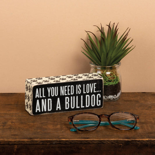 Bulldog Box Sign