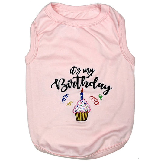 Birthday Girl Dog T-Shirt – Perfect for Dog Birthday Parties: Pink / S