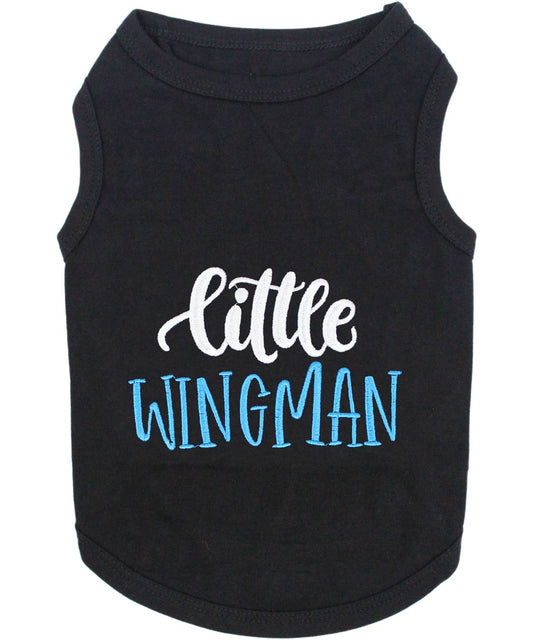 Little Wingman Sleeveless Dog T Shirt