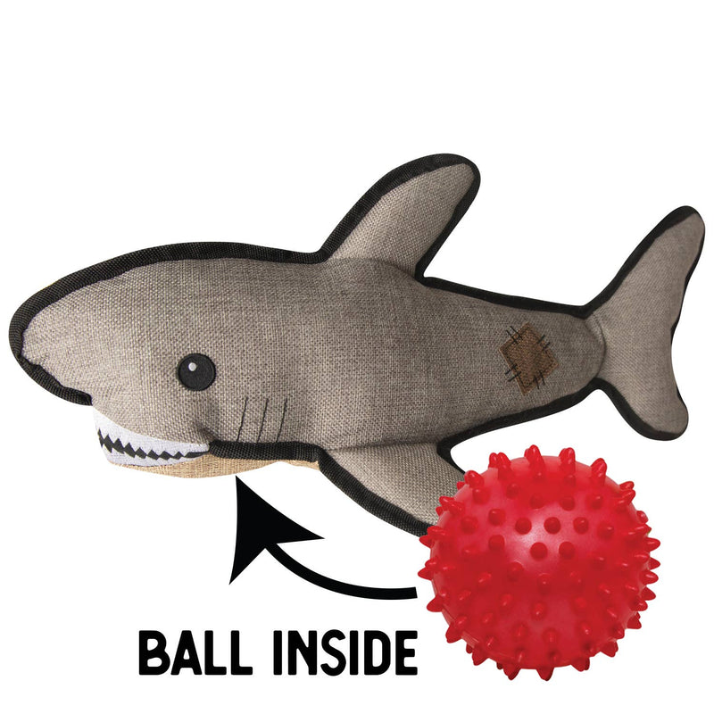 SnugArooz Saul the Shark w/ Rubber Spikey Ball 19in