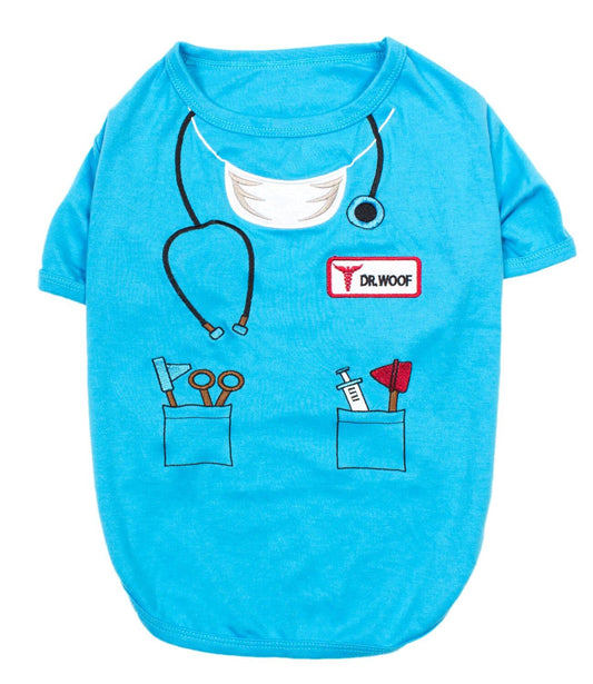 Dr Woof Dog Shirt - Doctor Pet Costume