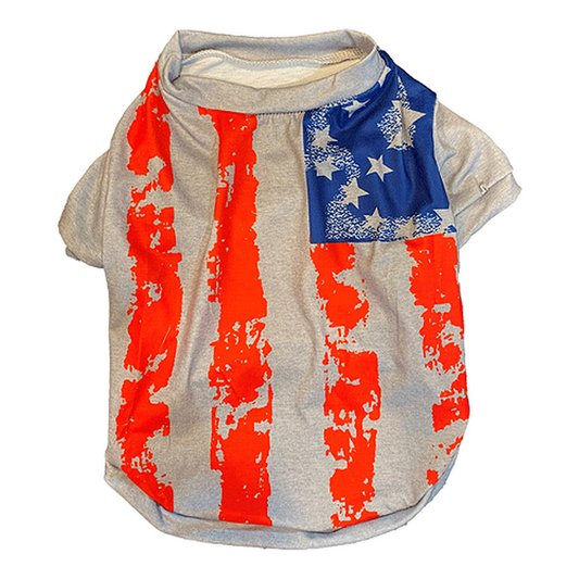 Fashion Pet Americana Sweatshirt Gray XS