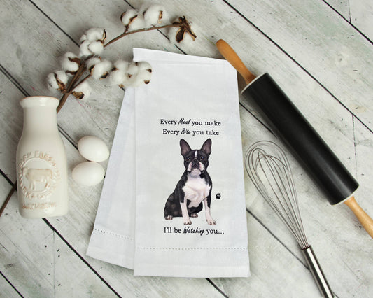 Boston Terrier Kitchen Towel