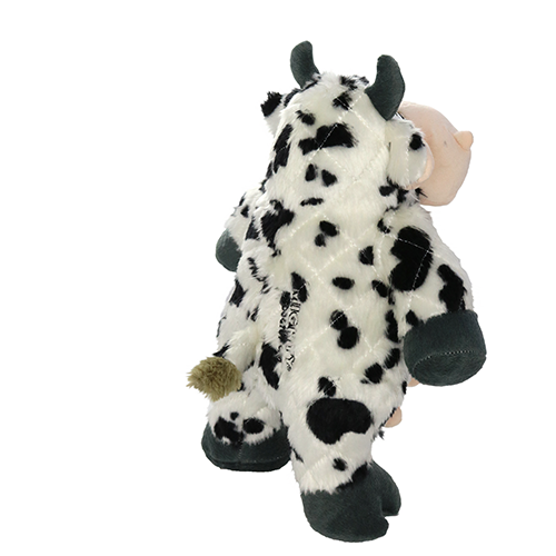 Mighty Angry Animals Cow, Plush, Squeaky Dog Toy