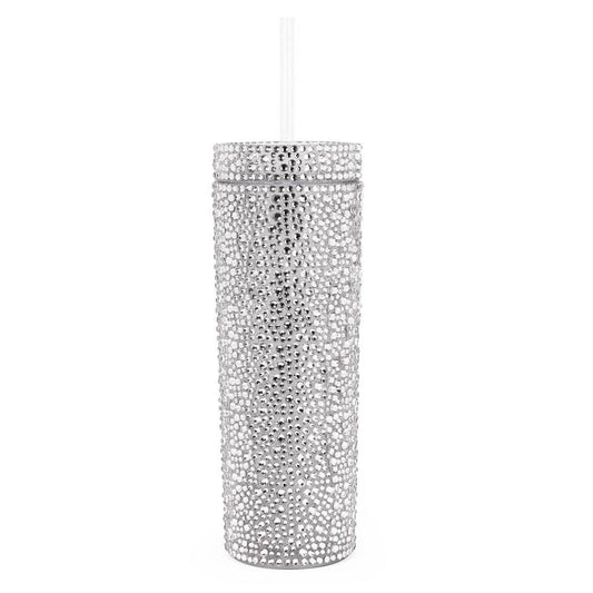 Rhinestone Strass Tumbler: Silver
