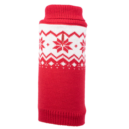 Fairisle Snowflake Turtleneck Sweater