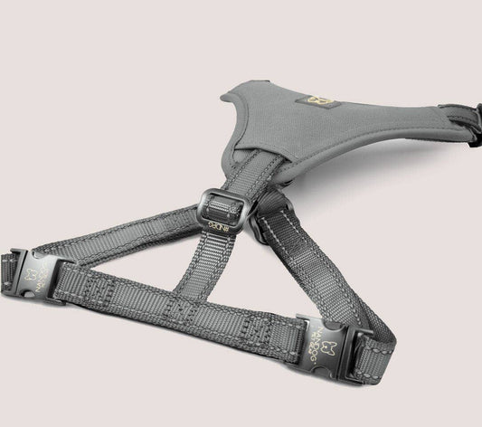 NANDOG Neoprene Sport Dog Harness -GRAY: Medium