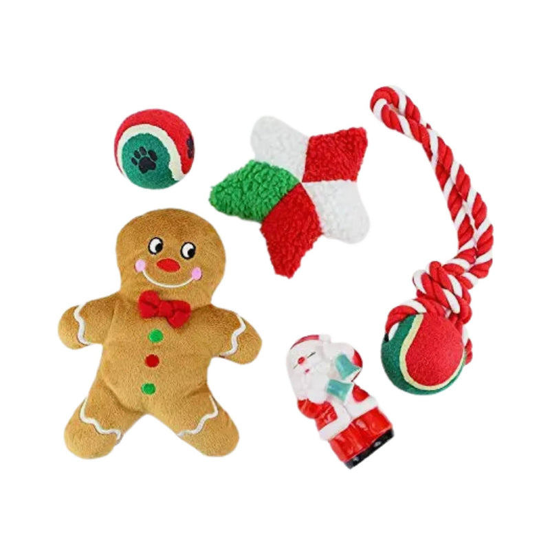 Midlee Toy Filled Christmas Dog Stocking Gift Set