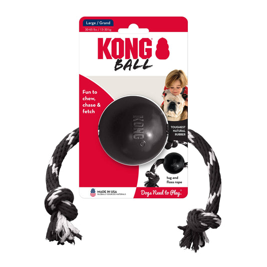 KONG® Extreme Ball w/Rope Toy Large
