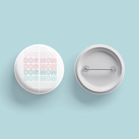 Rainbow Dog Mom Button (3 Pk)