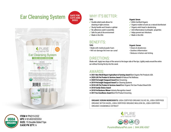 Ear Cleansing Systems (Dogs or Cats)