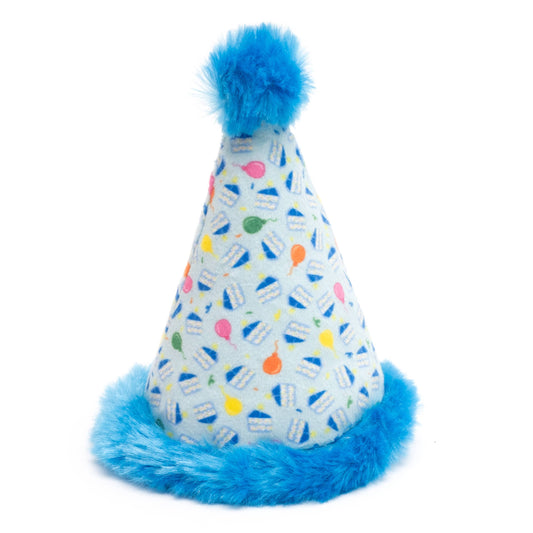 Birthday Hat Cat Toy: One Size Fits Most / Blue