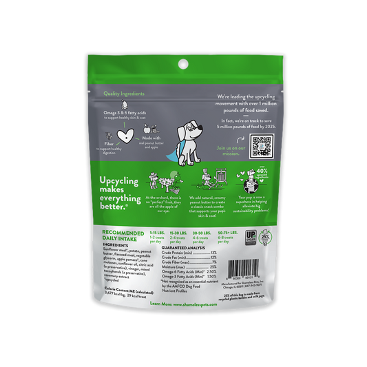 Peanut Butter Apple Soft Baked Dog Treats