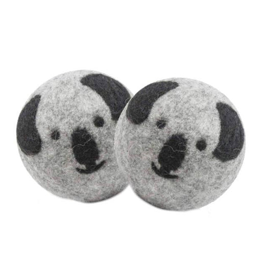 Wool Ball Toy Set with Animal Face (2pk): Koala