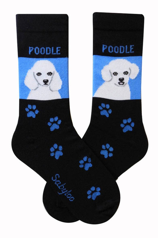 Poodle White Socks: 10-13