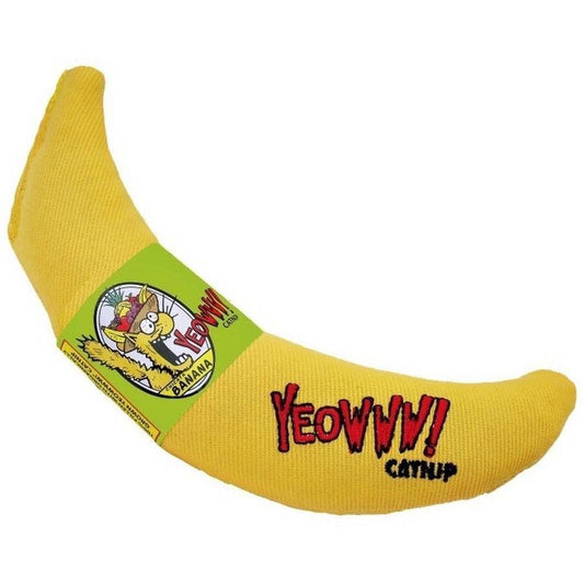 Yeowww! Banana Catnip Cat Toy Yellow 1ea/7 in