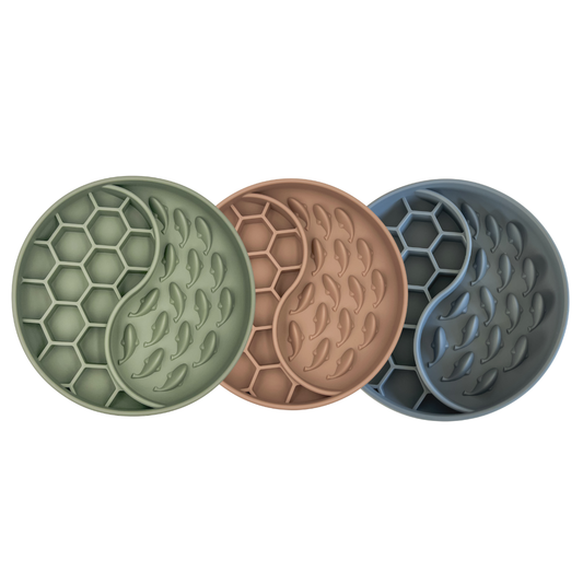 Honeycomb Slow Feeder Bowl: Mauve