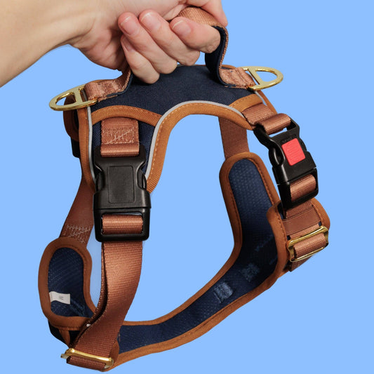 No Pull Dog Harness | Step in | Reflective | Heavy Duty | Easy Reach Handle | The Coco: Large (for deep chested dogs eg. Mastiff)