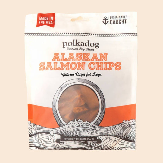 Polkadog Alaskan Salmon Chips Dog Treats 2.75oz