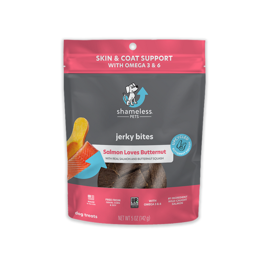 Salmon Loves Butternut Jerky Dog Treats
