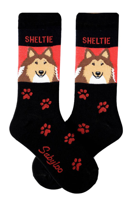 Shetland Sheepdog (Sheltie) Dog Socks: 10-13