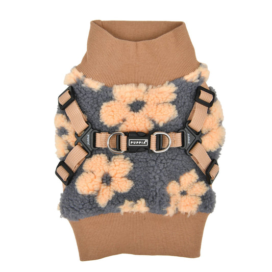 REN JACKET DOG HARNESS FLORAL: BEIGE