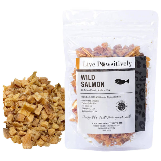Wild Salmon ,  Dried treat for Dogs 3.5oz