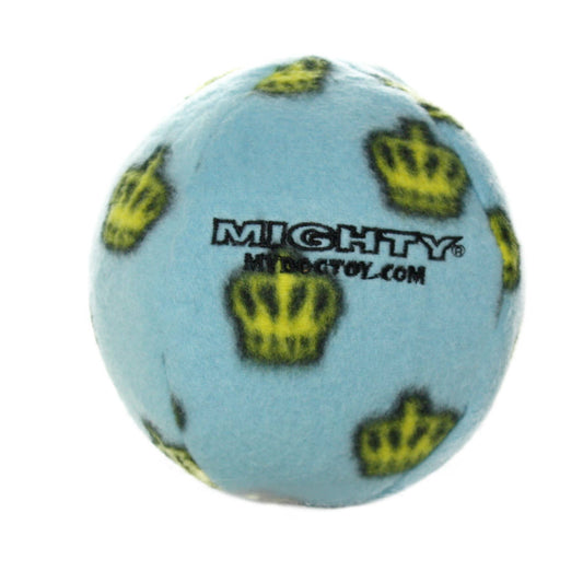 Mighty Tuffy Ball - Medium Blue, Squeaky Dog Toy, No Stuffing