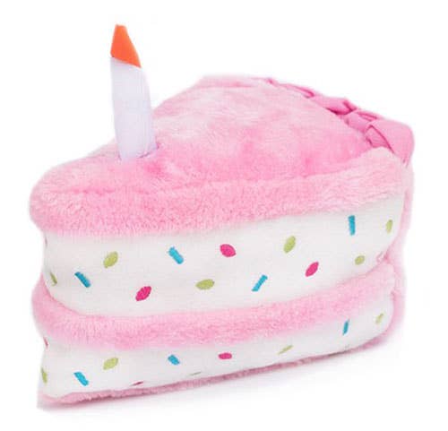 ZippyPaws Birthday Cake Pink