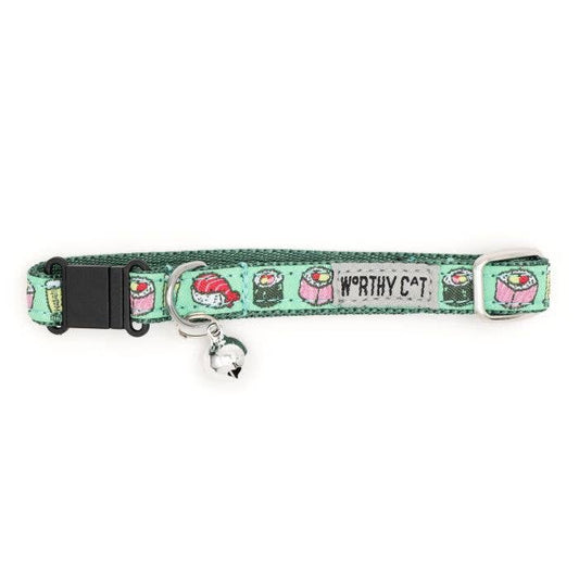 Sushi Cat Collar: One Size Fits Most / Mint Green