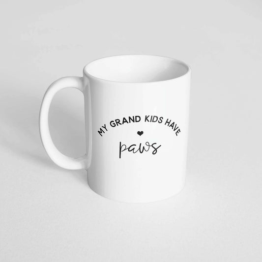 My Grand Kids Have Paws Mug: 12oz Steel Tumbler