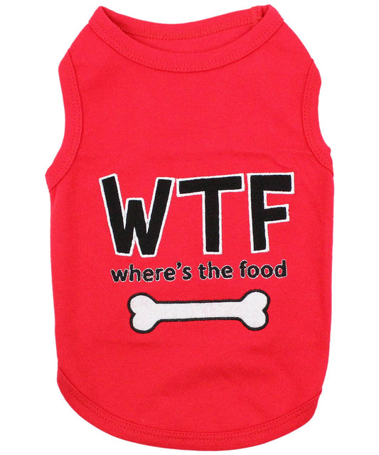 WTF Dog T-Shirt – Funny & Trendy Statement Tee for Pets: 3XL