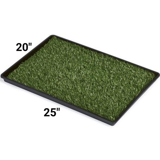 Mr. Peanut's Potty Place - Artificial Grass Puppy Pad for Dogs and Small Pets – Portable Training Pad with Tray: Small 25*20"