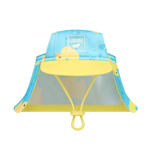 Sun Shield Dog Hat: Rubber Ducks