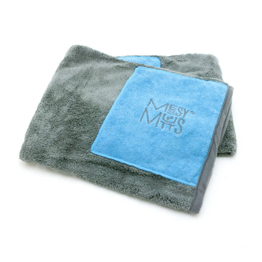 Messy Mutts Microfiber Towel Cool Grey Medium 20" x 32"