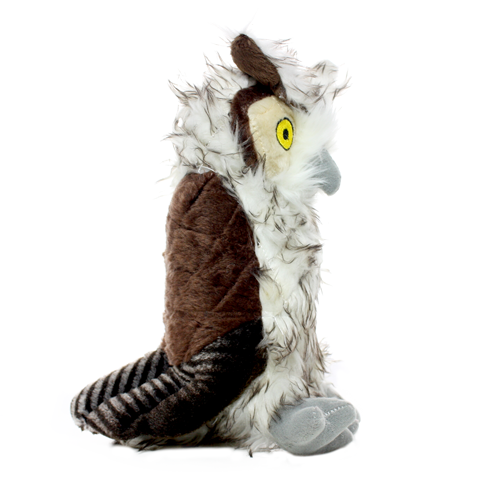 Mighty Tuffy Nature Owl, Plush, Squeaky Dog Toy