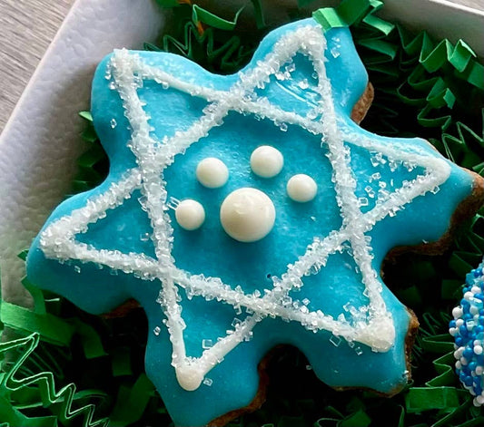 Star of David Hannukah dog treats