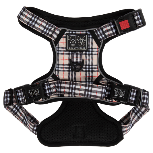 Big and Little Dogs DOG HARNESS: Nova Plaid