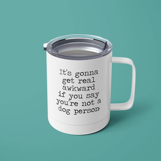 It's Gonna Be Awkward Mug: 11oz Black Rim/Handle