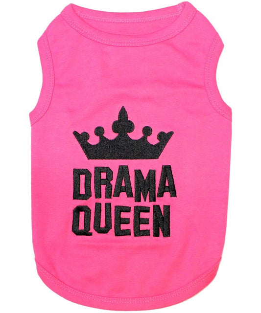 Drama Queen Sleeveless Dog T-Shirt