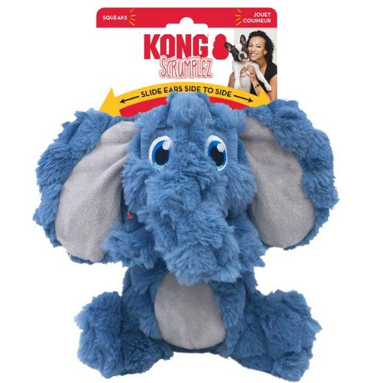 KONG® Scrumplez Elephant Dog Plush Toy Medium